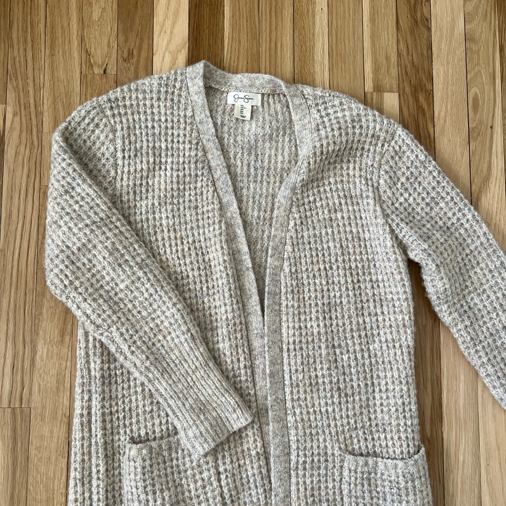 Long Sleeve Long Knit Cardi